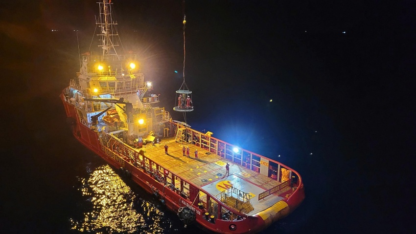 Giàn khoan Đại Hùng kịp thời hỗ trợ cấp cứu ngư dân gặp nạn trên biển