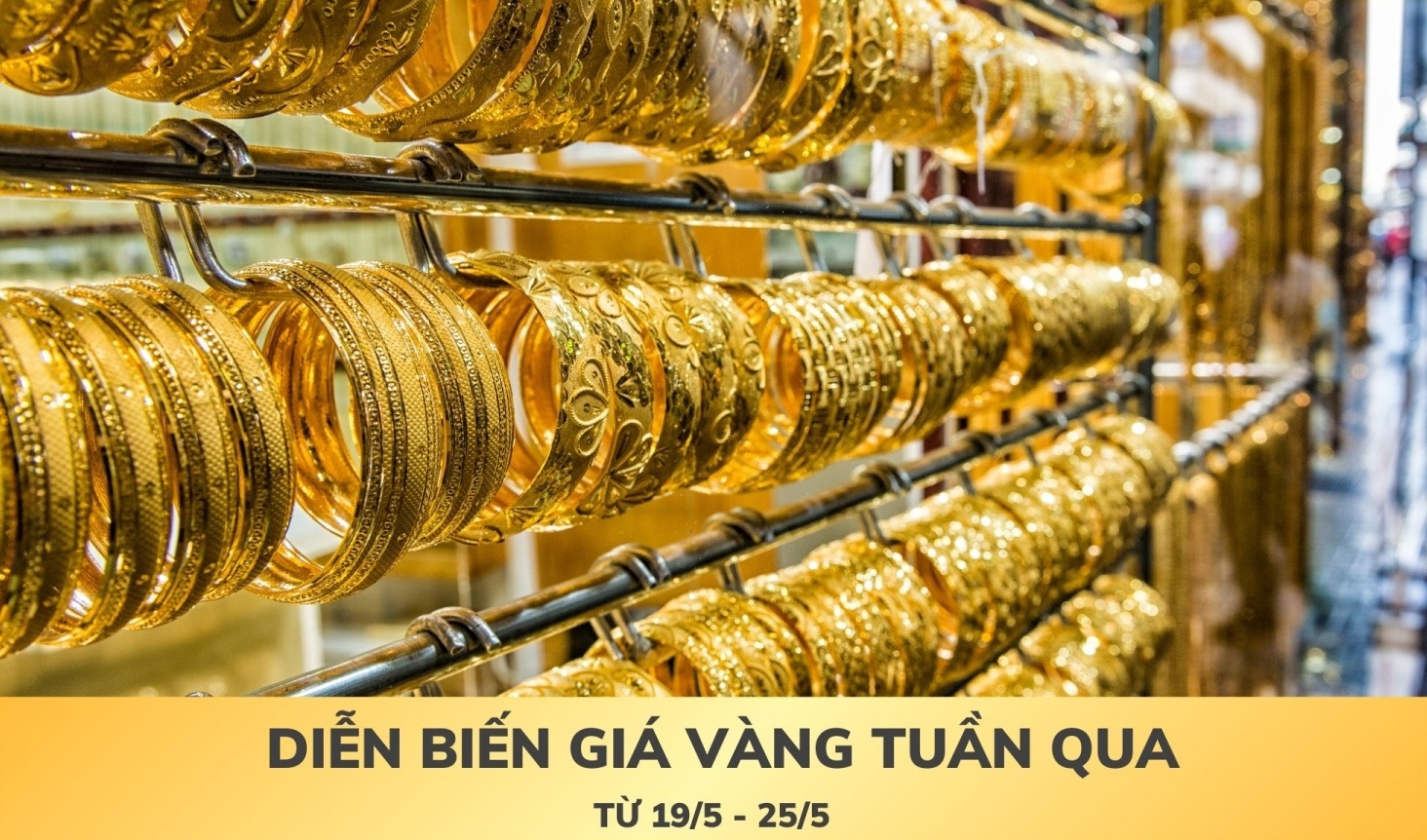 [Infographic] Diễn biến giá vàng tuần qua (19-25/5)