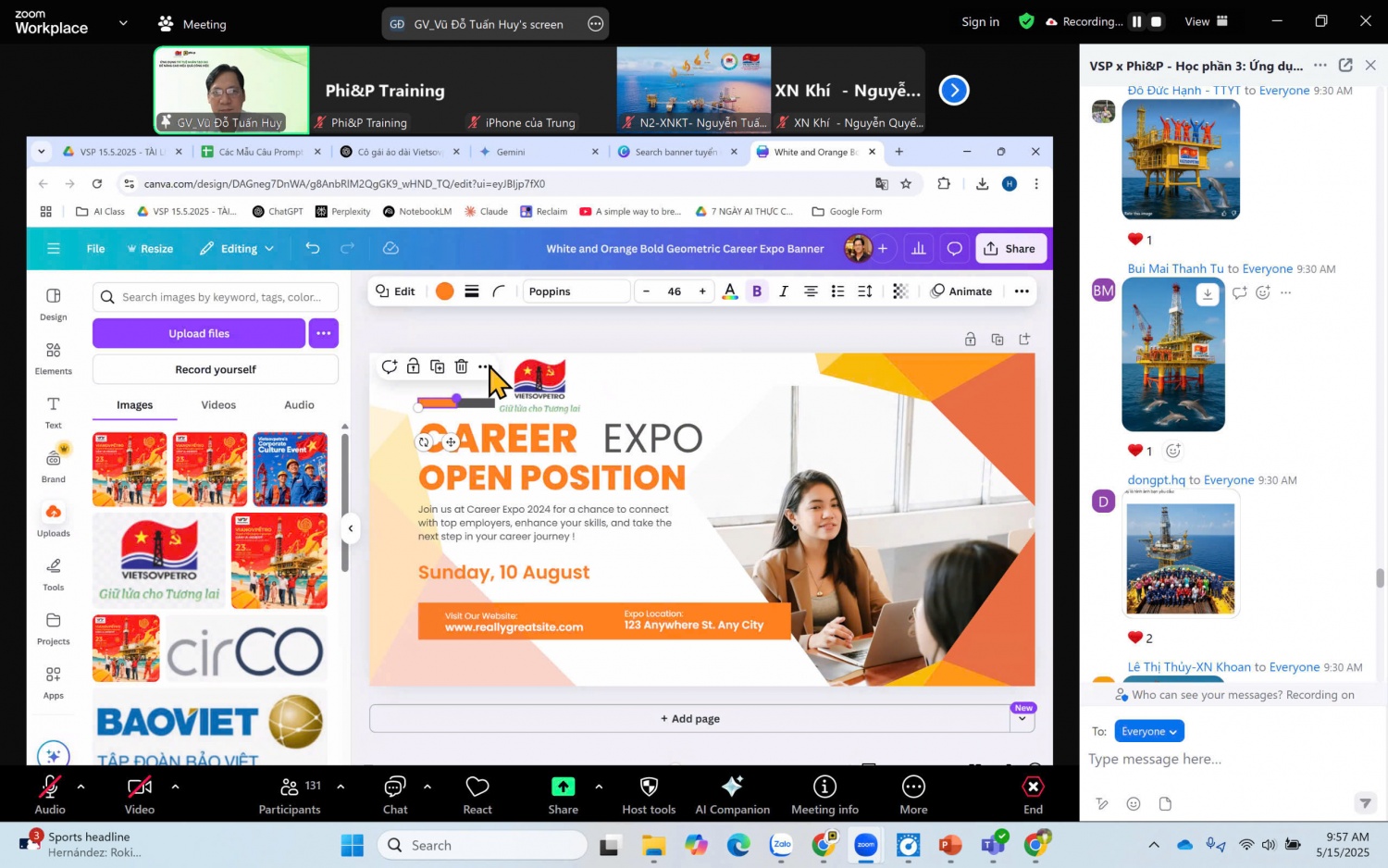Vietsovpetro hoàn thành chuỗi chương trình đào tạo “Ứng dụng Trí tuệ nhân tạo (AI) để nâng cao hiệu quả công việc”