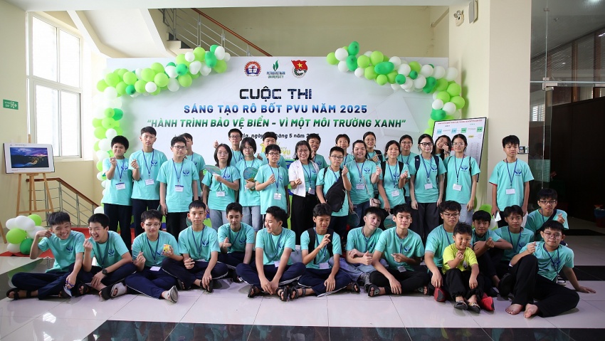 Rô bốt PVU 2025: Hành trình bảo vệ biển – Vì một môi trường xanh Sáng tạo Rô bốt PVU 2025: Hành trình bảo vệ biển - Vì một môi trường xanh