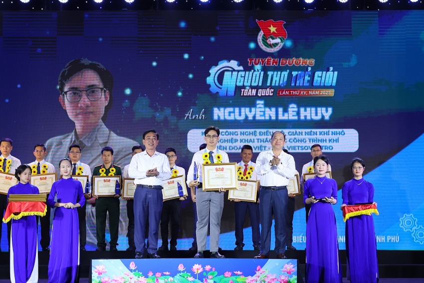 Tự hào tuổi trẻ Vietsovpetro được vinh danh “Người thợ trẻ giỏi” toàn quốc lần thứ XV năm 2025