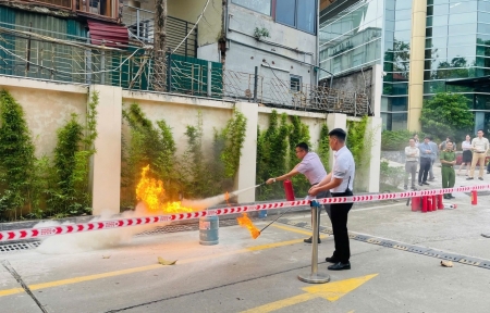 PVNDB tổ chức tập huấn phòng cháy chữa cháy, xây dựng môi trường làm việc an toàn