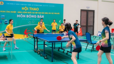 [Chùm ảnh] Tinh thần thể thao "rực cháy" tại Hội thao Petrovietnam khu vực phía Bắc năm 2025