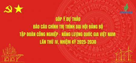 gop y du thao bao cao chinh tri trinh dai hoi dang bo tap doan cong nghiep nang luong quoc gia viet nam lan thu iv nhiem ky 2025 2030