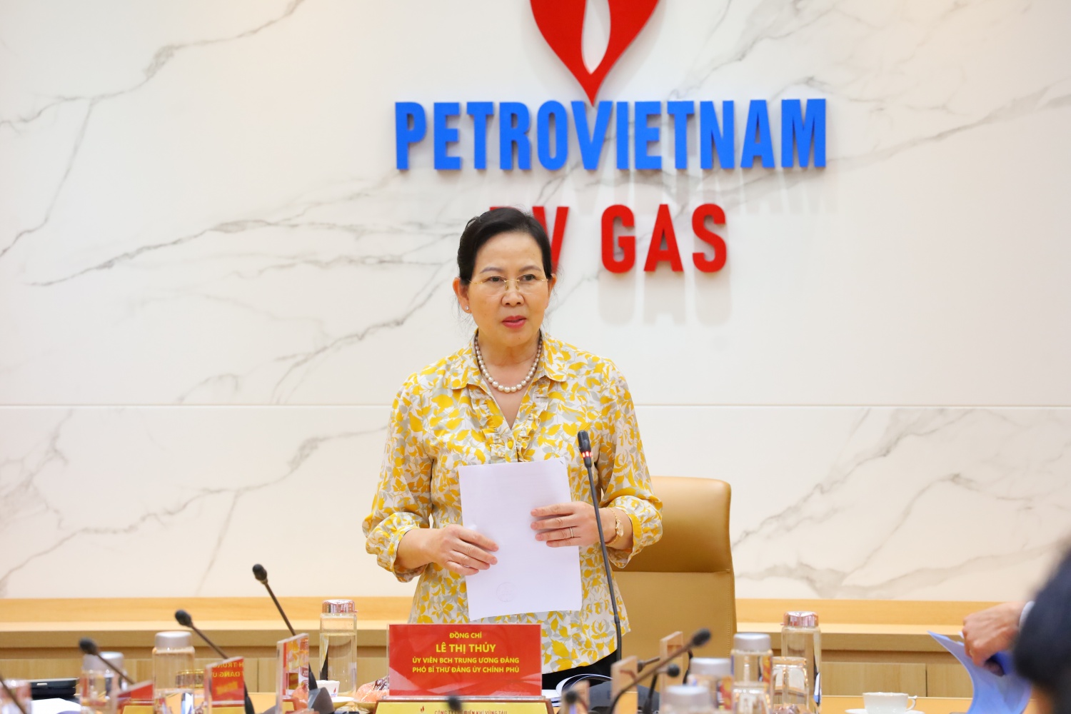 Đoàn công tác Đảng ủy Chính phủ thăm và làm việc tại kho cảng PV GAS Vũng Tàu