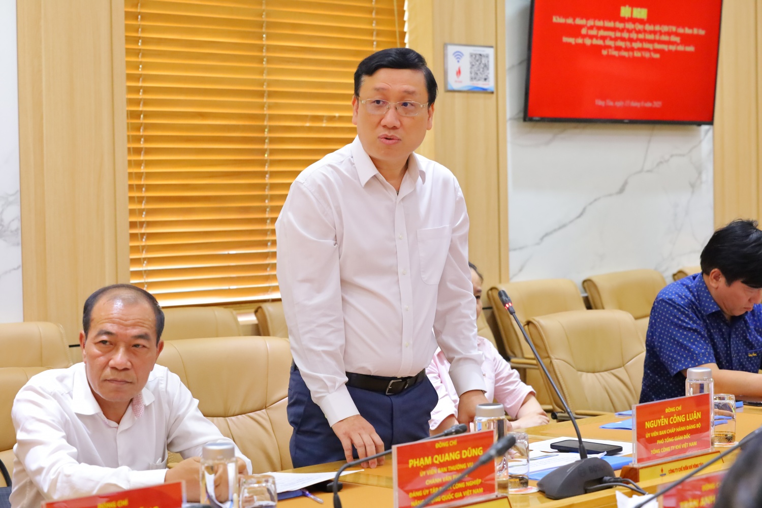 Đoàn công tác Đảng ủy Chính phủ thăm và làm việc tại kho cảng PV GAS Vũng Tàu