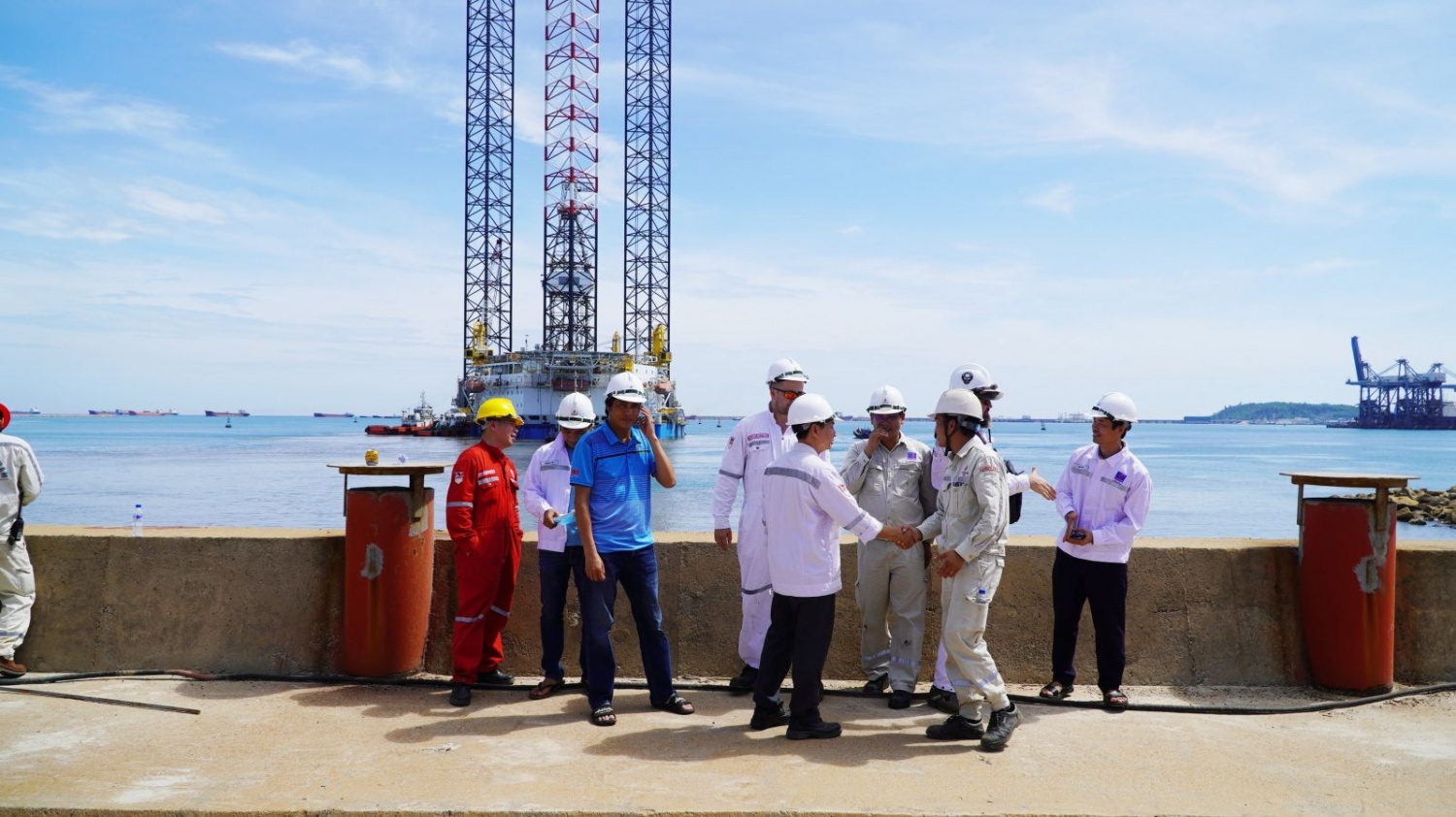 Hoàn thành bảo dưỡng sửa chữa, PVSM bàn giao Giàn Tam Đảo 02 cho Vietsovpetro Hoàn thành bảo dưỡng sửa chữa, PVSM bàn giao Giàn Tam Đảo 02 cho Vietsovpetro