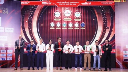 PVCFC lọt Top 3 doanh nghiệp có phong trào chạy bộ xuất sắc nhất năm 2024 tại Vietnam Running Awards