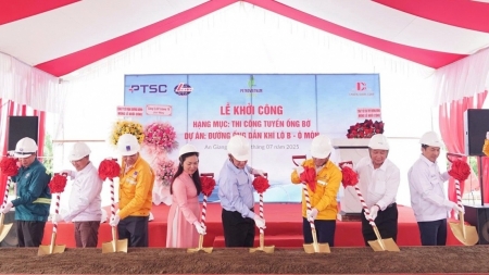 Khởi công hạng mục tuyến ống bờ dự án Đường ống dẫn khí Lô B - Ô Môn