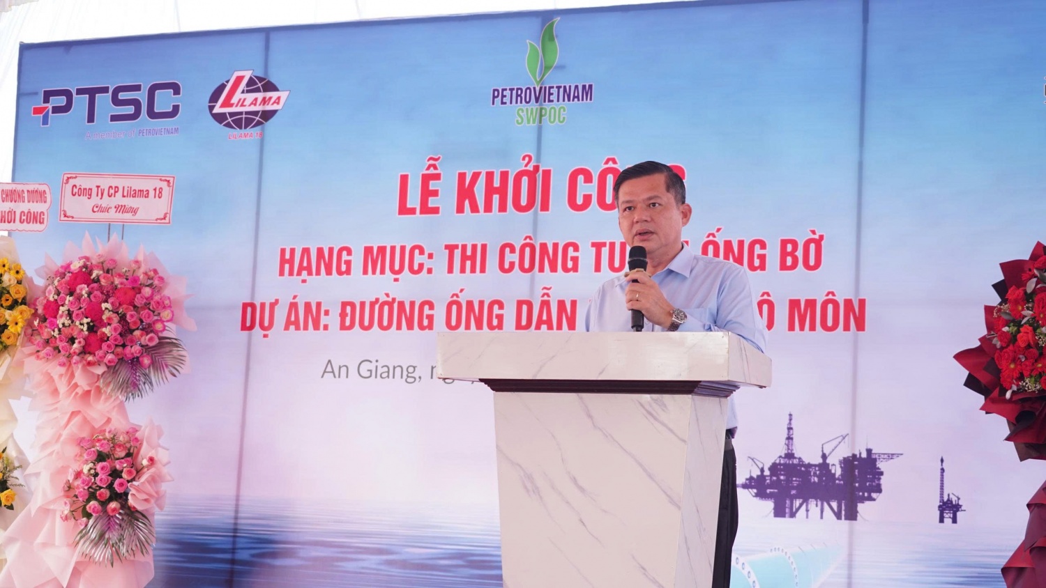 Khởi công hạng mục tuyến ống bờ dự án Đường ống dẫn khí Lô B - Ô Môn