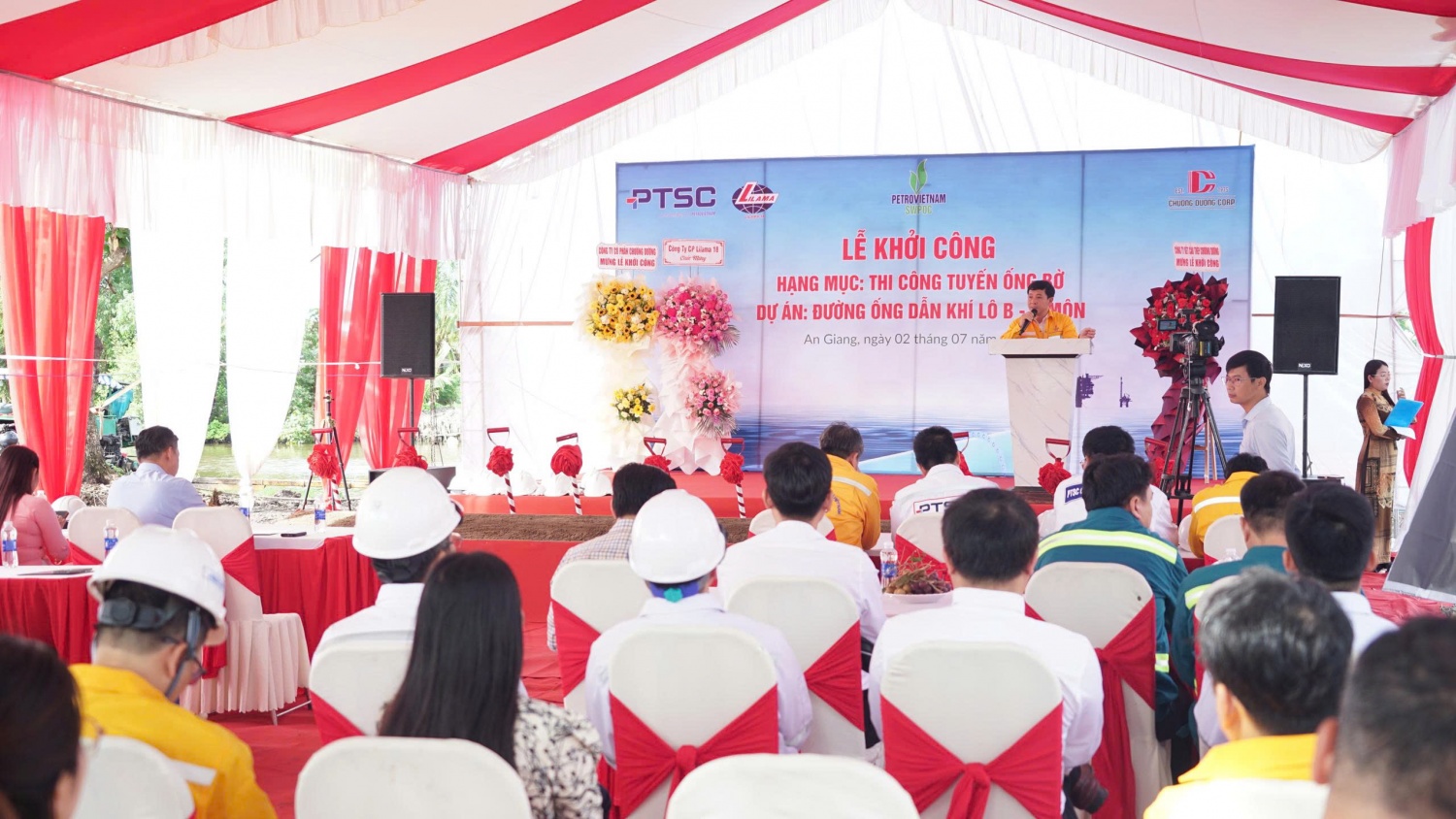 Khởi công hạng mục tuyến ống bờ dự án Đường ống dẫn khí Lô B - Ô Môn