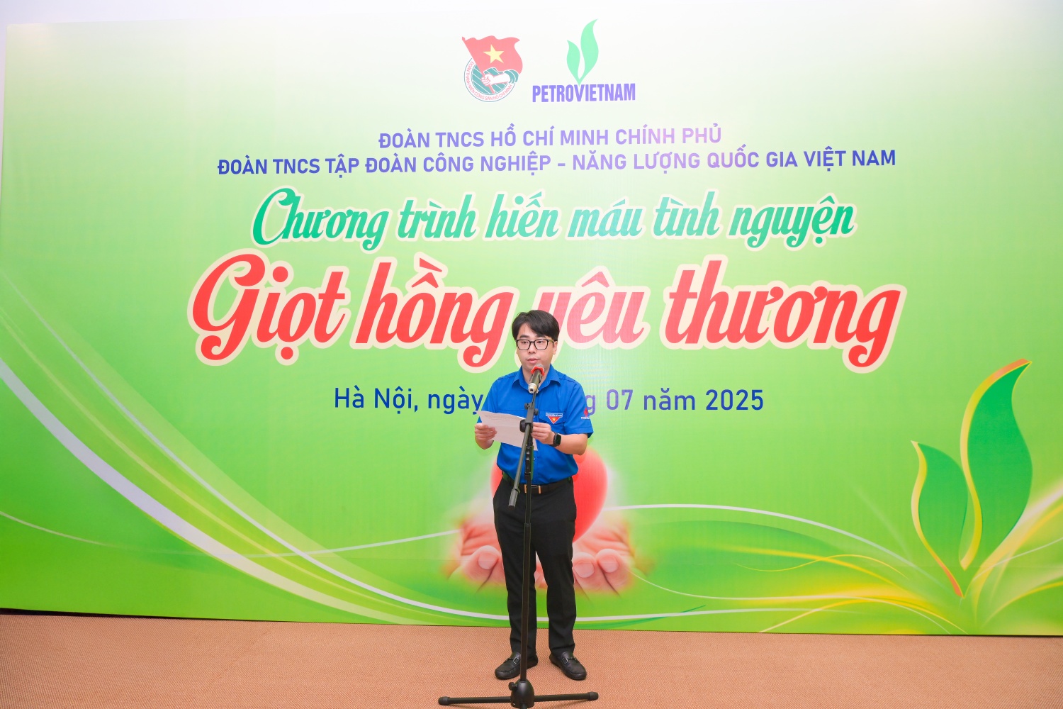 Ông Phạm Đăng An, Bí thư Đoàn Thanh niên Petrovietnam phát động chương trình