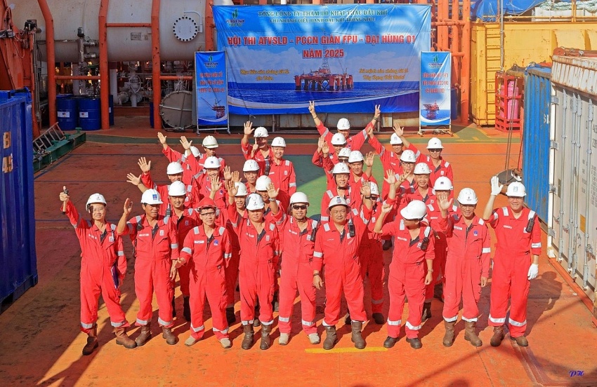 Hội thi An toàn vệ sinh lao động - Phòng chống cháy nổ năm 2025 tại giàn FPU-Đại Hùng 01