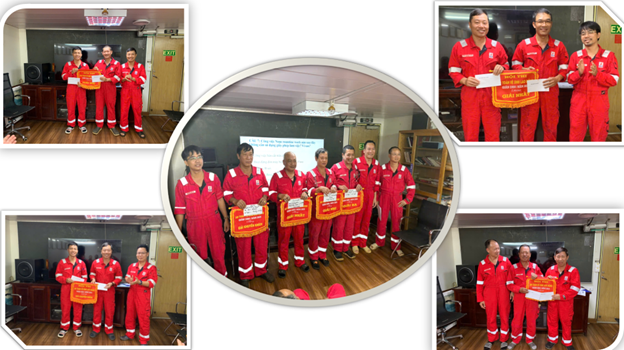 Hội thi An toàn vệ sinh lao động - Phòng chống cháy nổ năm 2025 tại giàn FPU-Đại Hùng 01