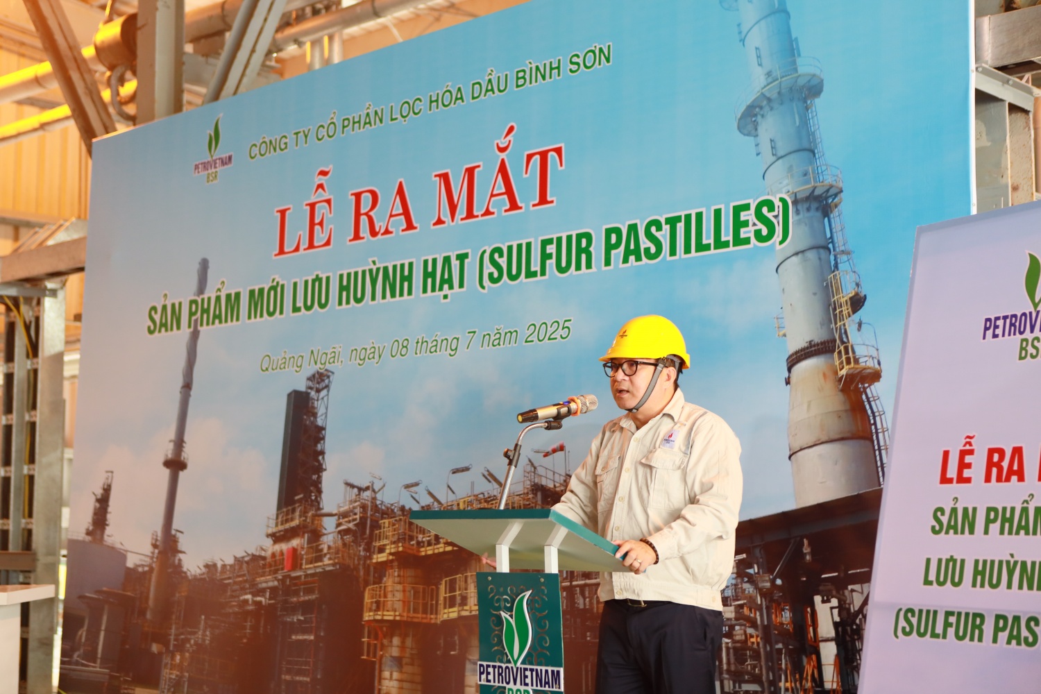 BSR chính thức ra mắt sản phẩm lưu huỳnh hạt - bước tiến mới trong tối ưu hóa sản phẩm phụ