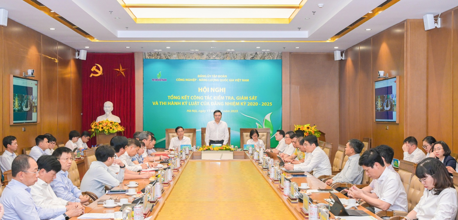 Petrovietnam tổng kết công tác kiểm tra, giám sát và thi hành kỷ luật Đảng nhiệm kỳ 2020-2025 Petrovietnam tổng kết công tác kiểm tra, giám sát và thi hành kỷ luật Đảng nhiệm kỳ 2020-2025