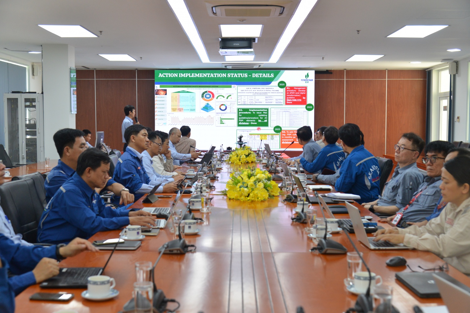 Toàn cảnh cuộc họp Hội đồng An ninh An toàn tại NMLD Dung Quất