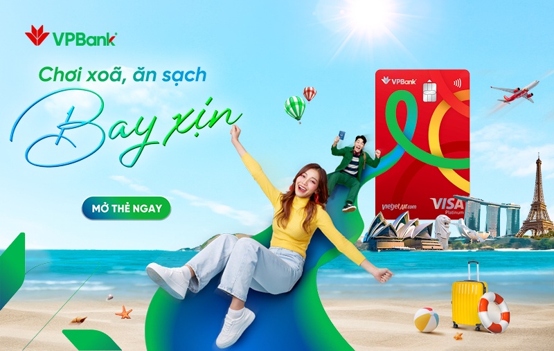 VPBank bắt tay cùng Vietjet và Visa: Mở thẻ là bay, nhận ngàn ưu đãi VPBank bắt tay cùng Vietjet và Visa: Mở thẻ là bay, nhận ngàn ưu đãi