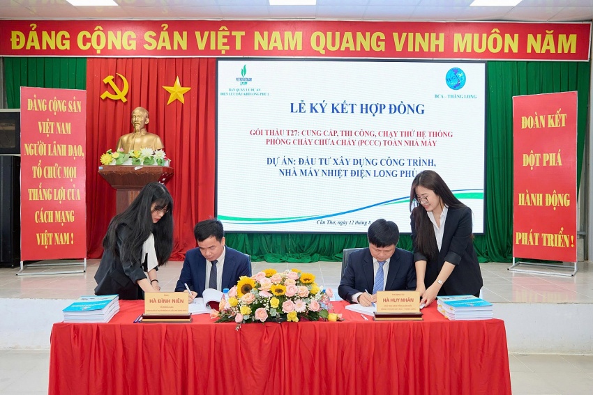 Ký kết hợp đồng gói thầu phòng cháy chữa cháy dự án NMNĐ Long Phú 1