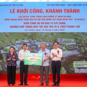 [Chùm ảnh] Petrovietnam đồng hành xây dựng Trường phổ thông Dân tộc nội trú TH & THCS Phong Thổ, tỉnh Lai Châu