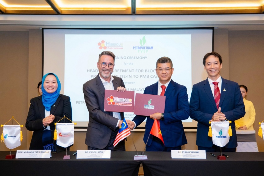 Hợp tác chiến lược giữa PVEP và Hibiscus Malaysia: Ký kết thỏa thuận kết nối Lô 46/13
