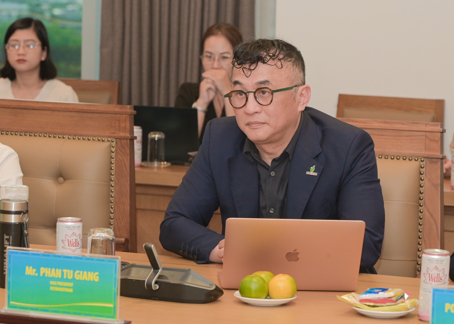Phó Tổng Giám đốc Petrovietnam Phan Tử Giang phát biểu tại buổi làm việc