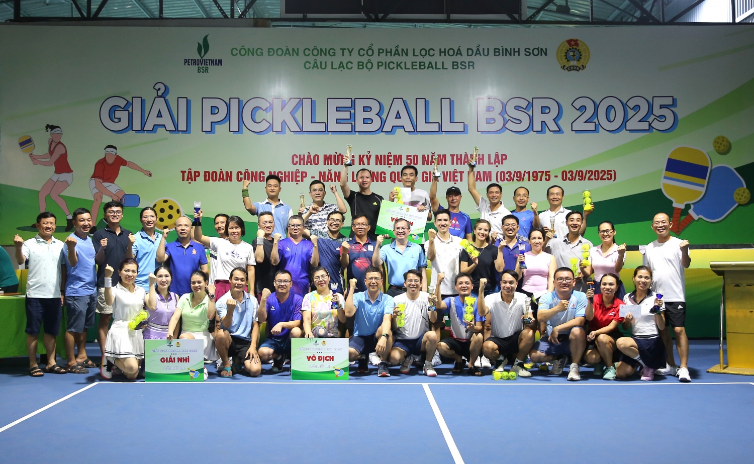 Sôi nổi giải Pickleball BSR năm 2025