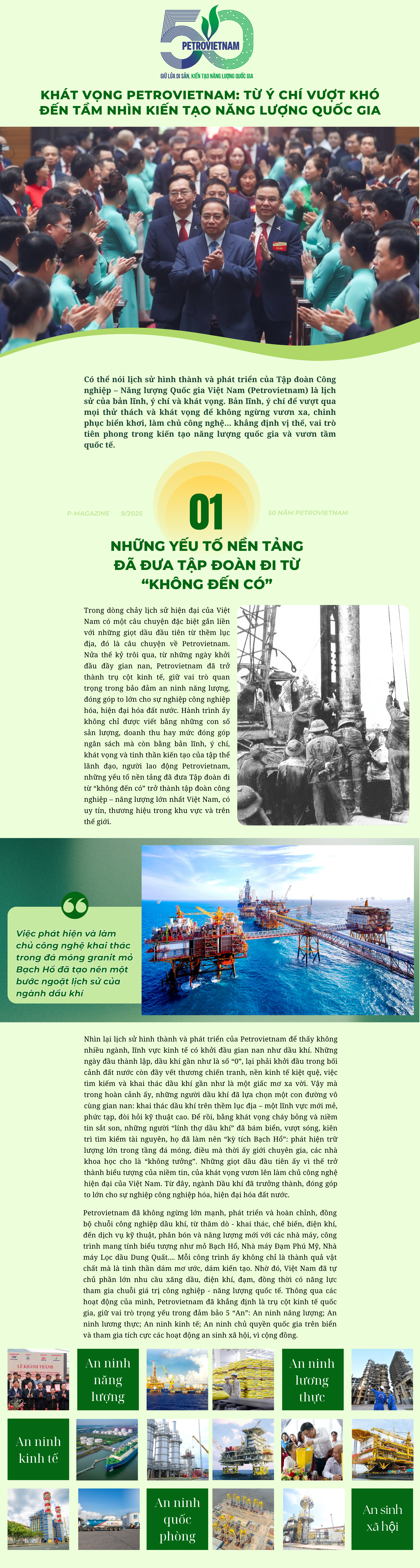 [P-Magazine] Khát vọng Petrovietnam: Từ ý chí vượt khó đến tầm nhìn kiến tạo năng lượng quốc gia