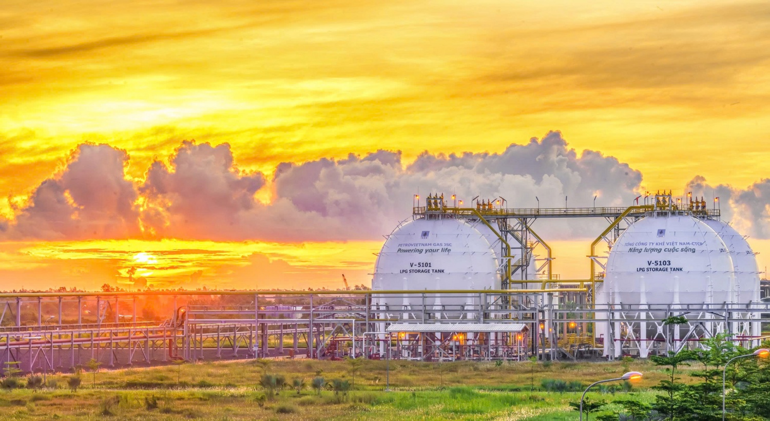 Hình: Bồn chứa LPG tại GPP Cà Mau