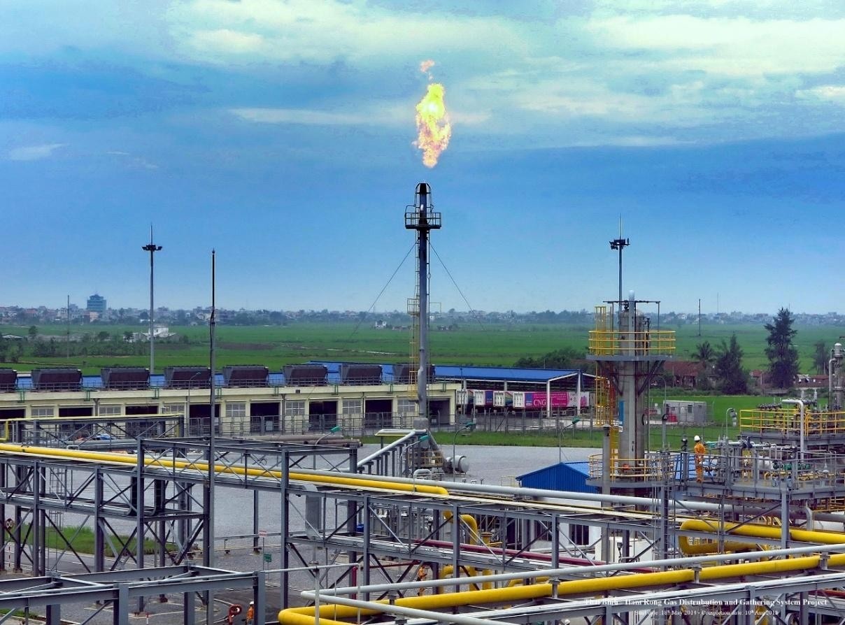 Trung tâm phân khối khí Tiền Hải, thuộc hệ thống khí HRTB