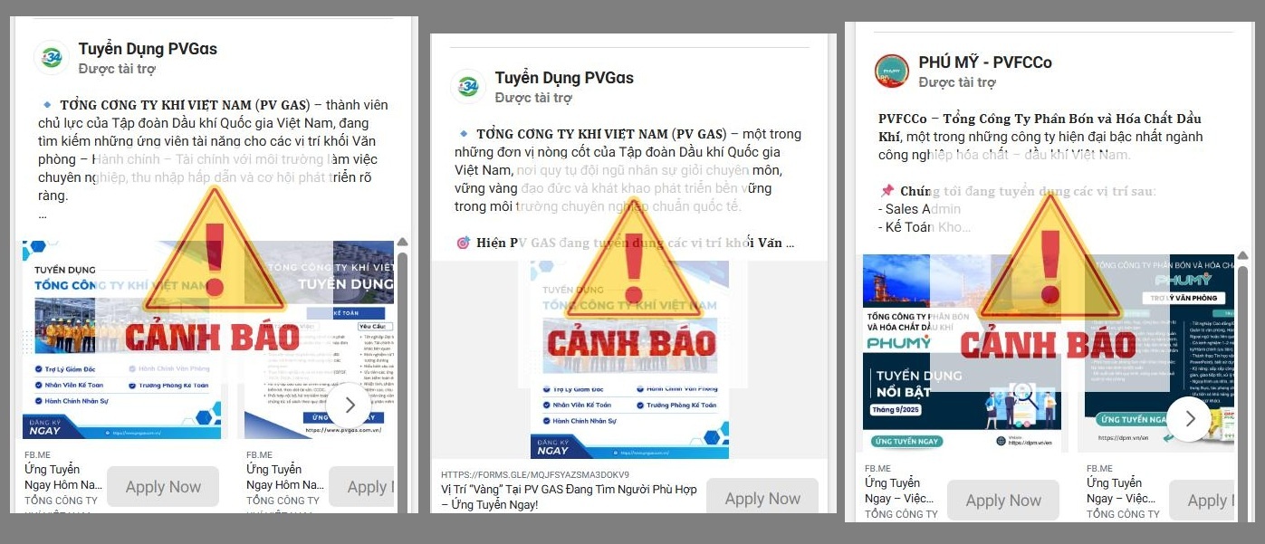 Tiếp tục cảnh báo nhiều fanpage giả mạo Petrovietnam và các đơn vị thành viên