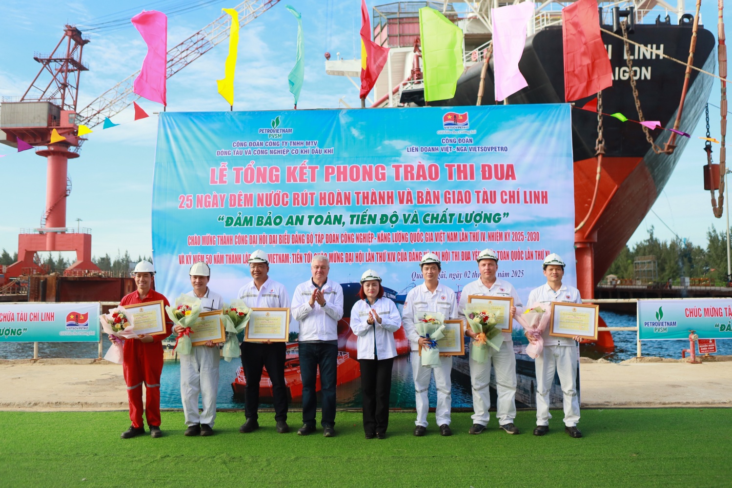 PVSM hoàn thành và bàn giao tàu tải trọng 150.000 tấn cho Vietsovpetro, vượt tiến độ 5 ngày