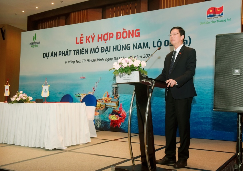 PVEP-POC và Vietsovpetro ký kết hợp đồng EPCI dự án phát triển mỏ Đại Hùng Nam, Lô 05-1(a)