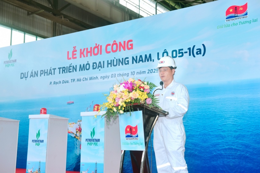 Chính thức khởi công dự án Đại Hùng Nam: Gia tăng sản lượng khai thác cho an ninh năng lượng