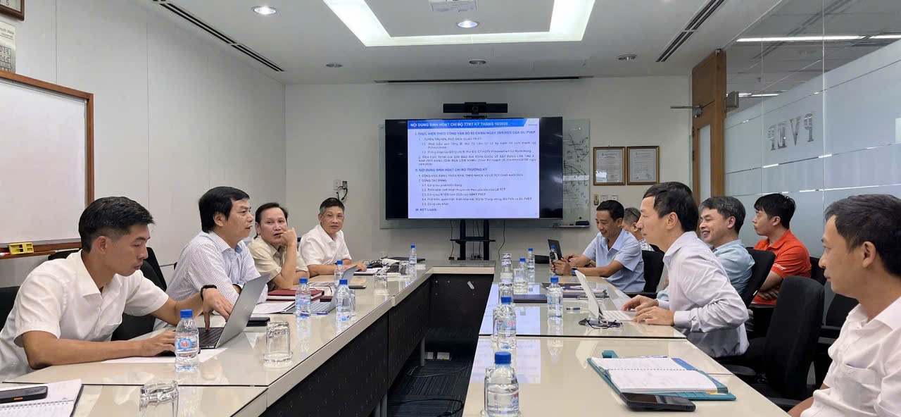 PVEP tổ chức sinh hoạt Chi bộ tháng 10: “Nói ít - Nghĩ nhiều - Làm nhiều - Tốc độ nhanh - Hiệu quả cao”