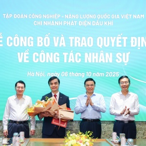 [VIDEO] Ông Nguyễn Minh Đạo được bổ nhiệm Giám đốc Chi nhánh Phát điện Dầu khí