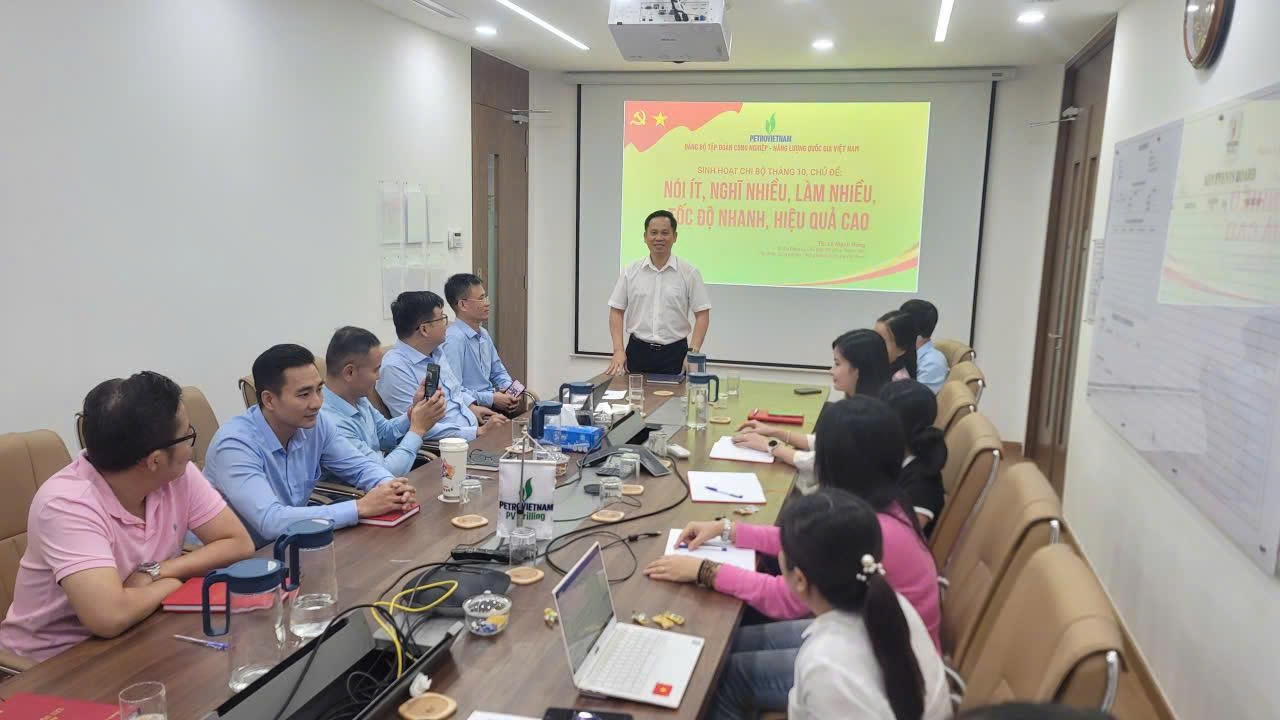 Buổi sinh hoạt chi bộ tại PVDrilling