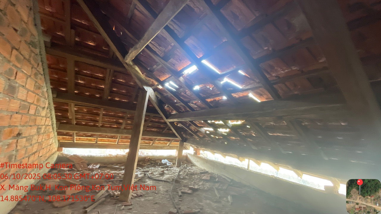 Quảng Ngãi: Động đất liên hoàn khiến nhiều trường học hư hỏng