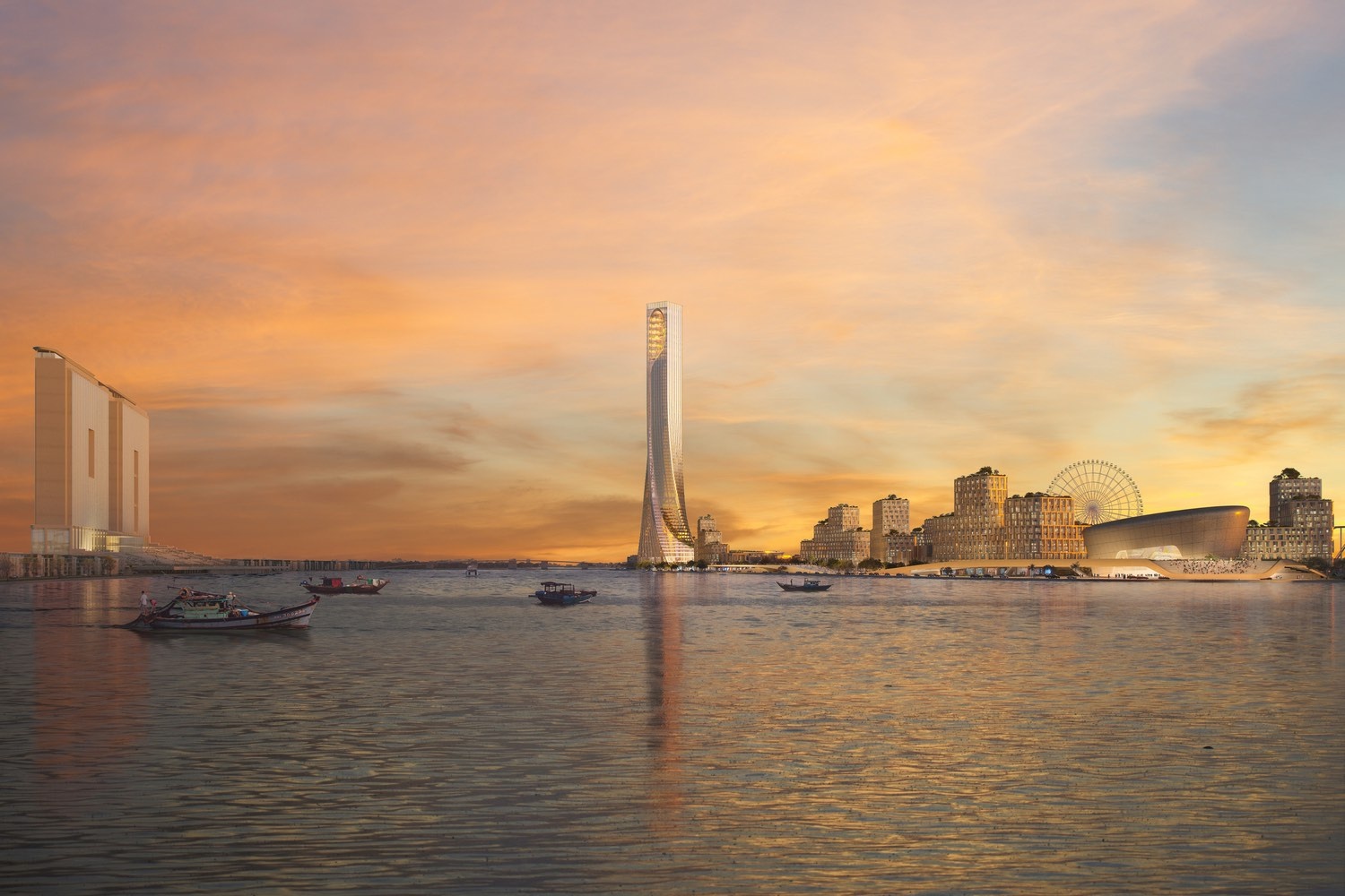 Phối cảnh một dự án ven sông Hàn (TP Đà Nẵng) do CTCP Tập đoàn Mặt Trời làm chủ đầu tư.