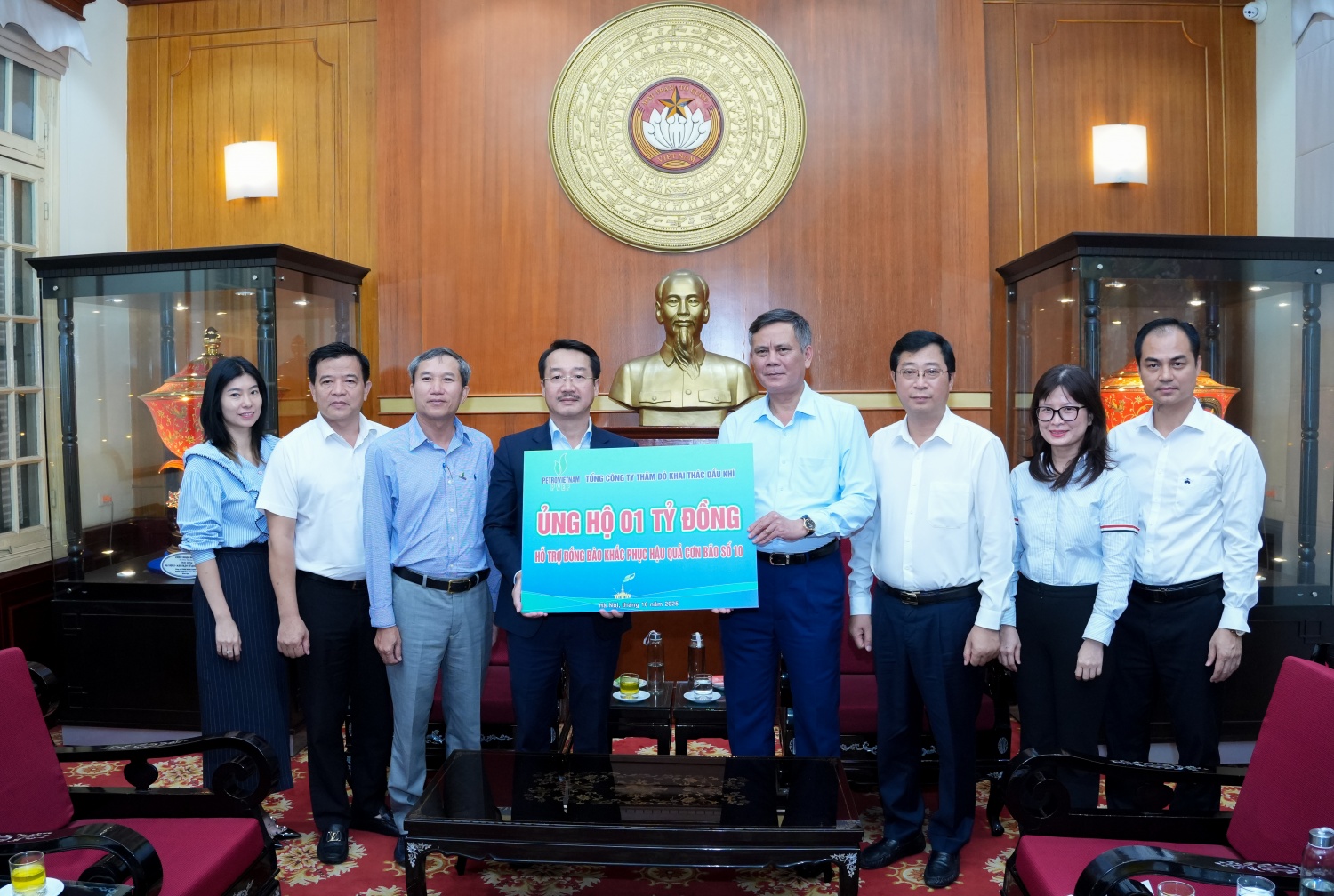 PVEP chung tay hỗ trợ đồng bào bị thiệt hại do cơn bão số 10