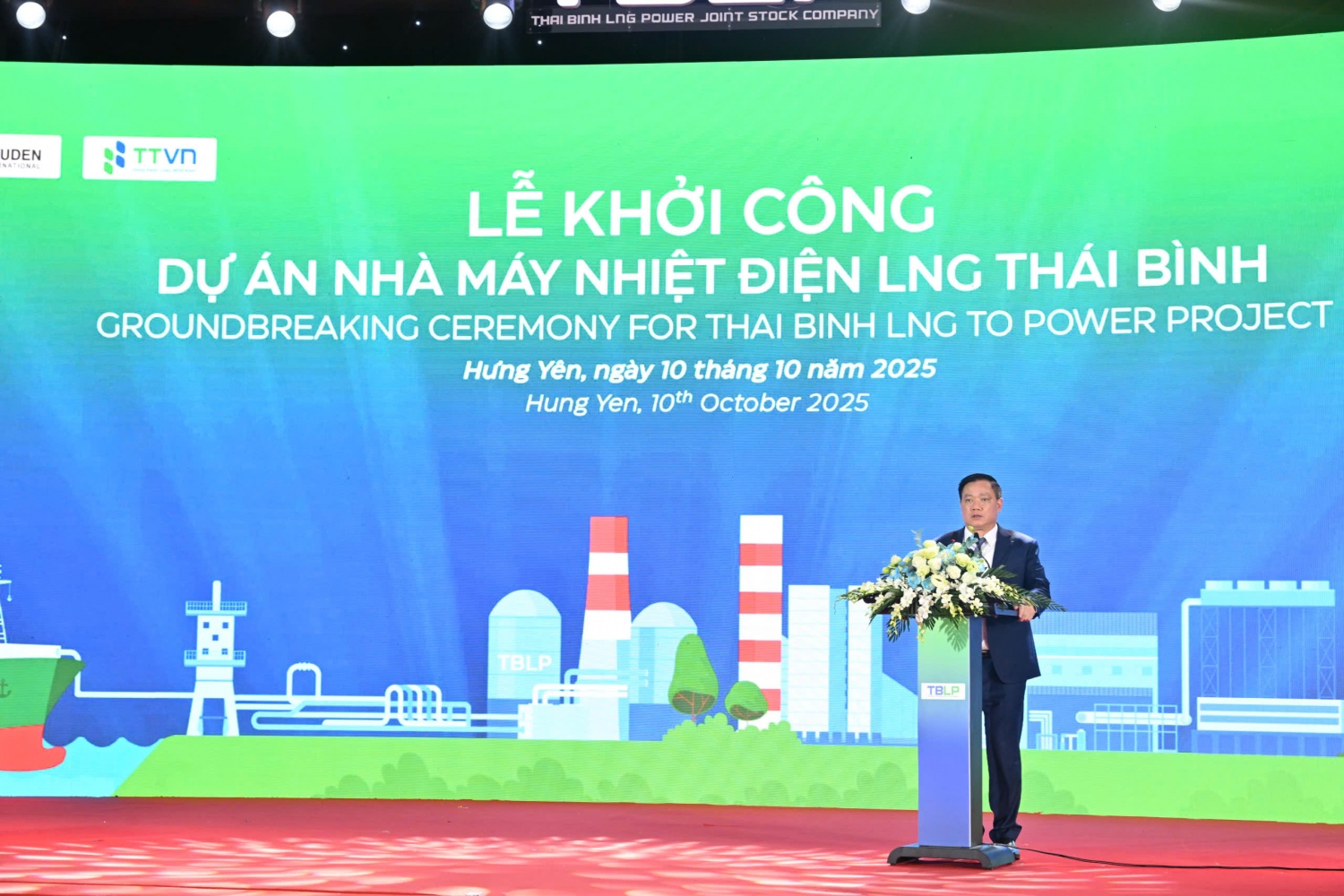 Khởi công Nhà máy Nhiệt điện LNG Thái Bình: Bước tiến mới trong bảo đảm an ninh năng lượng quốc gia