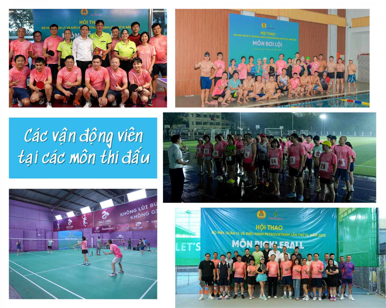 Hội thao BMQL&ĐH Petrovietnam lần thứ IV: Khỏe để cống hiến, gắn kết để phát triển