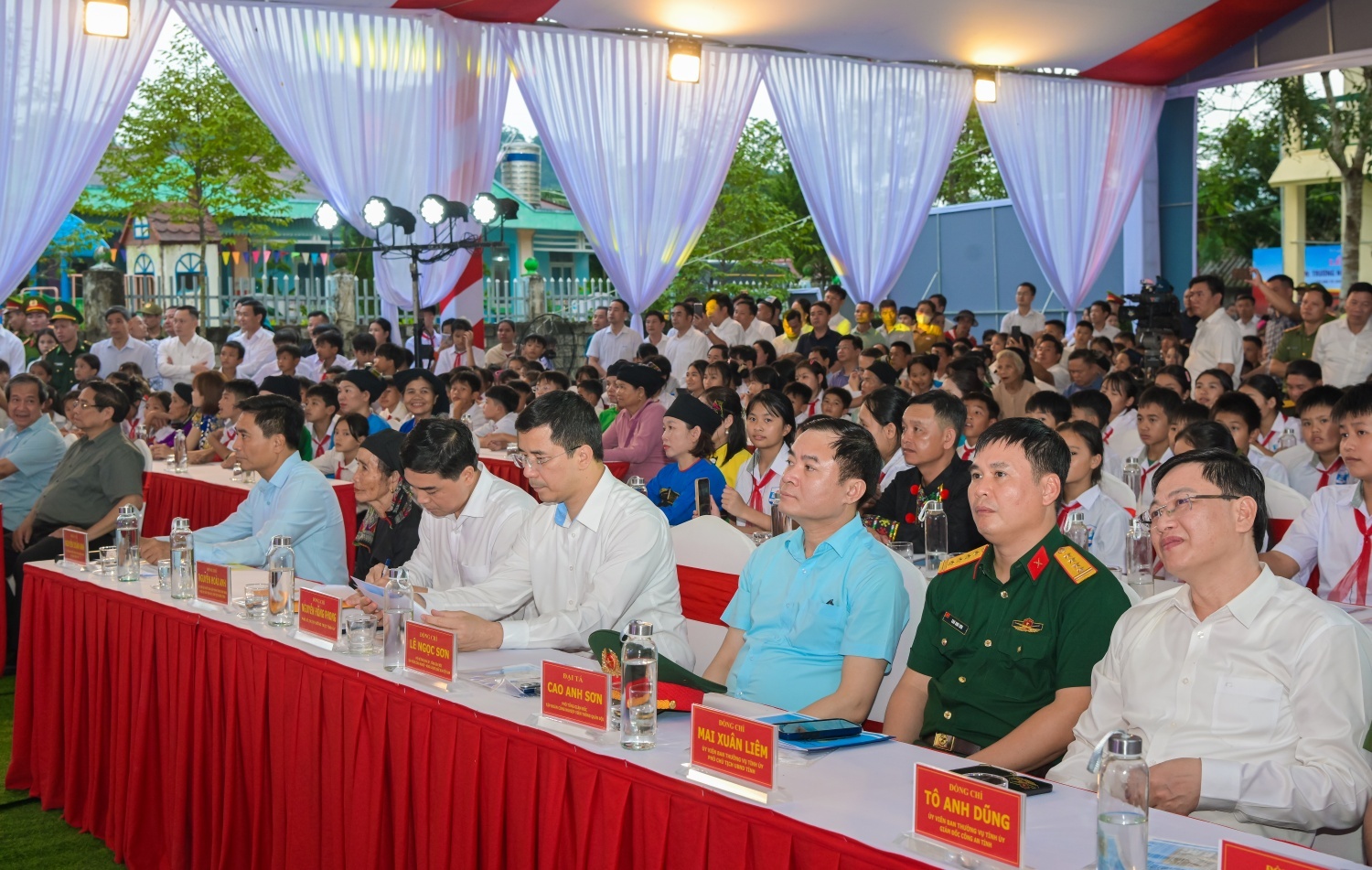 [Chùm ảnh] Thủ tướng Phạm Minh Chính dự lễ khởi công Trường nội trú liên cấp Bát Mọt, tỉnh Thanh Hoá