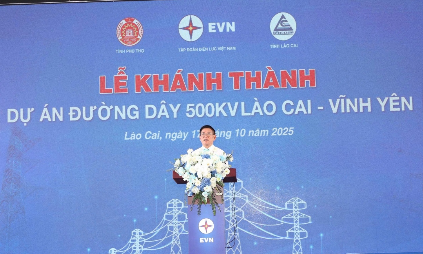 Khánh thành Dự án đường dây 500kV Lào Cai - Vĩnh Yên
