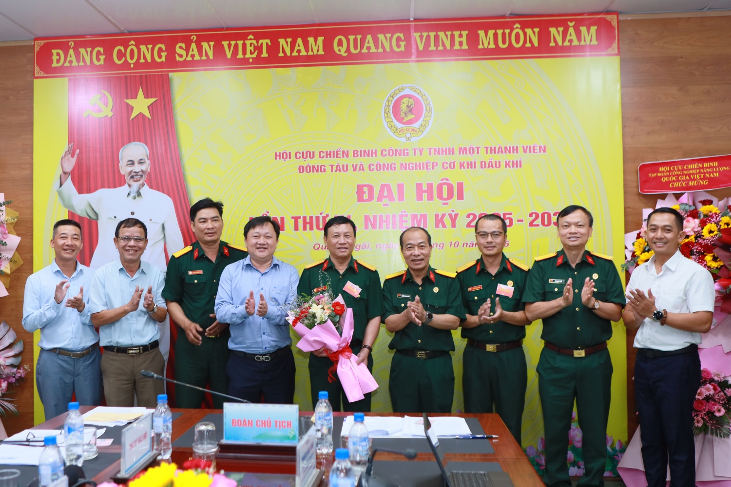 Ban Chấp hành Hội CCB PVSM nhiệm kỳ 2025 – 2030 ra mắt Đại hội.