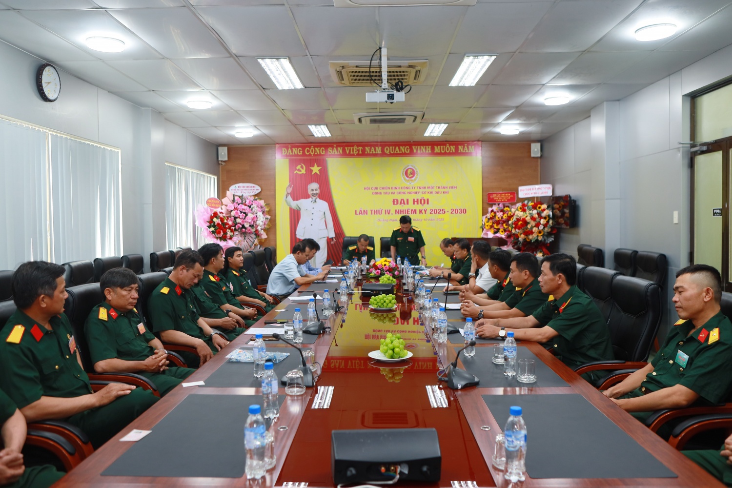 Toàn cảnh Đại hội đại biểu Hội Cựu Chiến binh PVSM lần thứ IV, nhiệm kỳ 2025 – 2030.