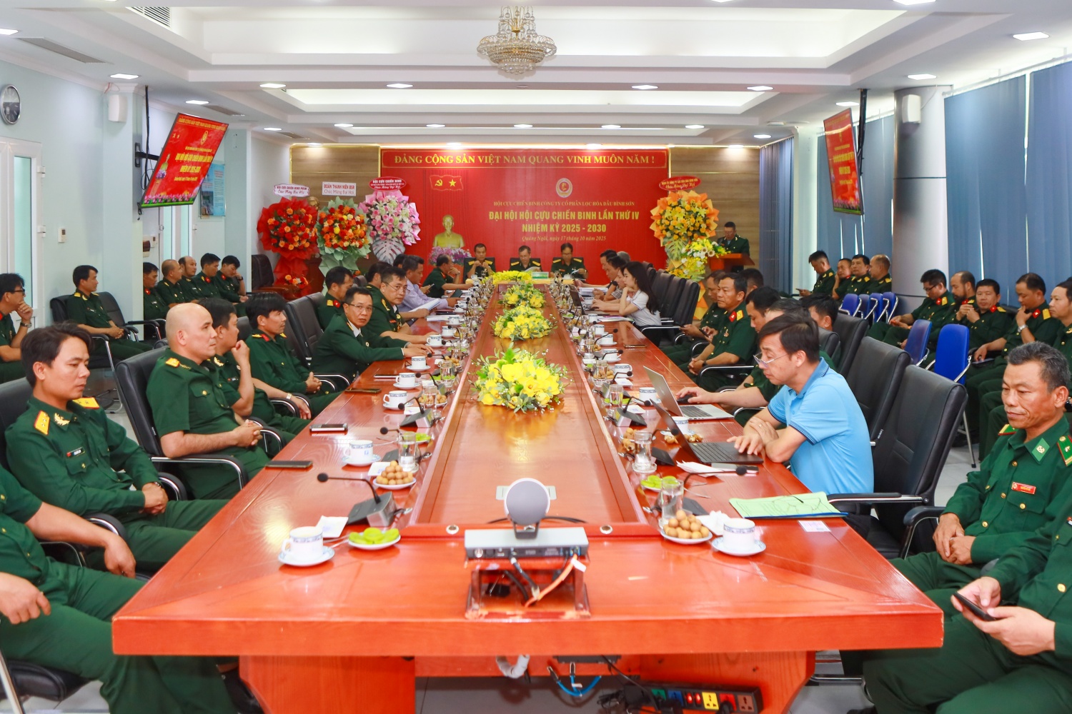 Toàn cảnh Đại hội đại biểu Hội CCB BSR lần thứ IV, nhiệm kỳ 2025 – 2030.