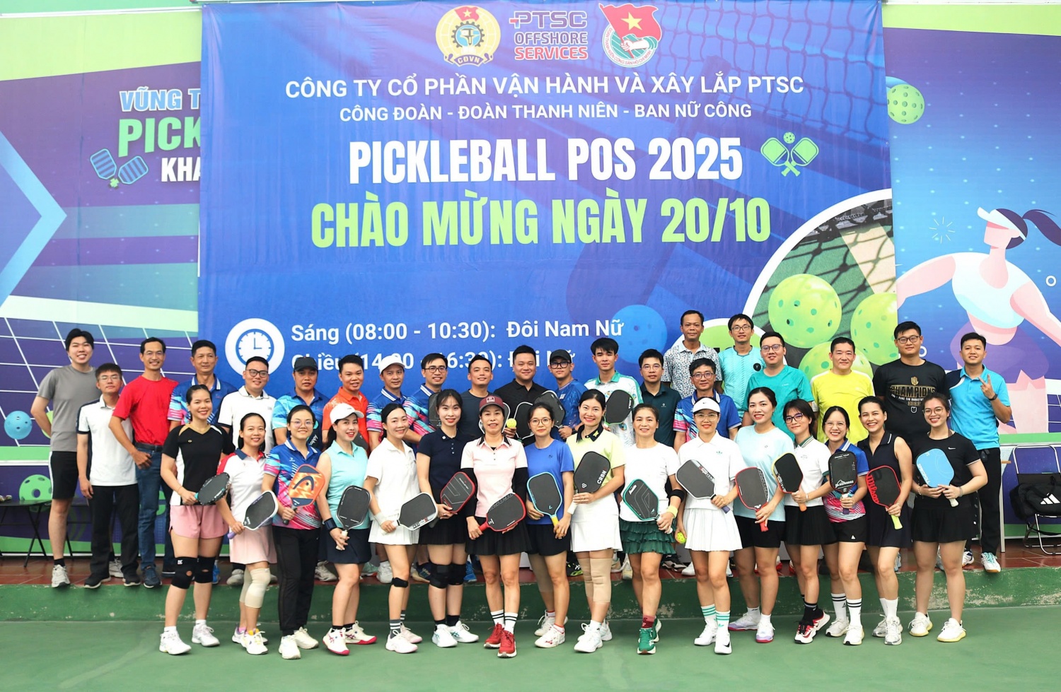 CBCNV Công ty POS tham gia giải đấu Pickleball POS 2025 – Chào mừng ngày Phụ nữ Việt Nam 20/10