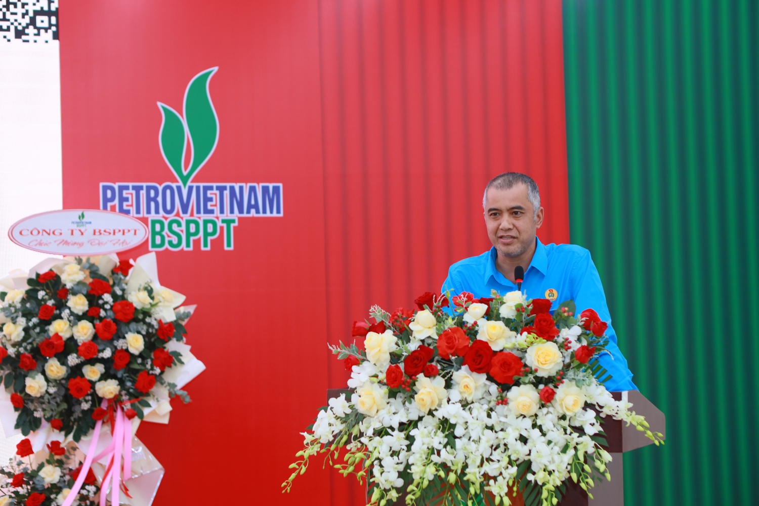 Ông Nguyễn Quang Lý - Chủ tịch Công đoàn BSPPT báo cáo về kết quả hoạt động và phương hướng, nhiệm vụ của Công đoàn BSPPT trong nhiệm kỳ mới.