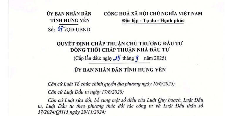 Viglacera chuyển đổi hơn 185ha đất lúa hai vụ xây dựng khu công nghiệp hơn 2.300 tỷ đồng tại Hưng Yên